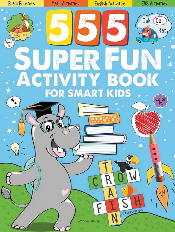 555 SUPER FUN Activity Book for Smart Kids - Paperback Book | BookClub