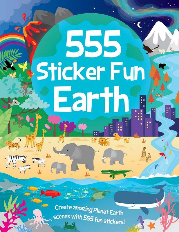555 Sticker Fun Earth - by Oakley Graham - Paperback Book | BookClub
