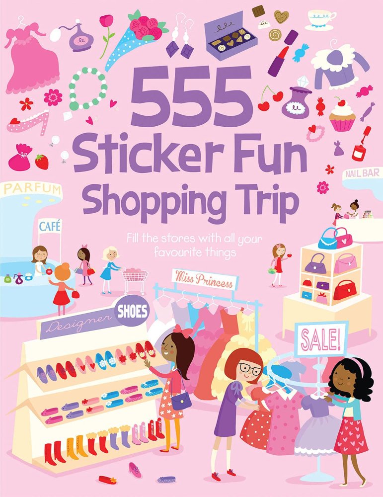 555 Sticker Fun Shopping Trip - by Susan Mayes - Paperback Book | BookClub