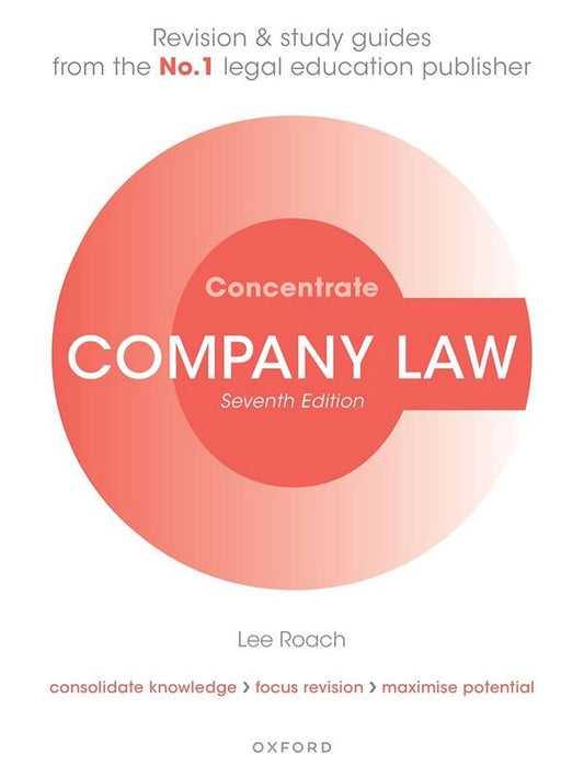 Concentrate Company Law - by Lee Roach - Paperback Book | BookClub