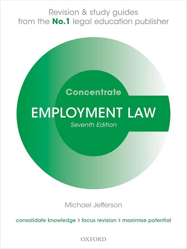 Concentrate Employment Law - by Michael Jefferson - Paperback Book | BookClub