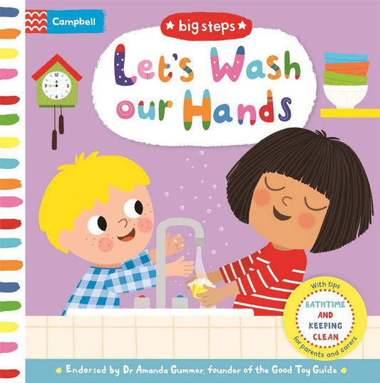 Big Steps: Let’s Wash Our Hands - by Marie Kyprianou (artist), - Hardback Book | BookClub