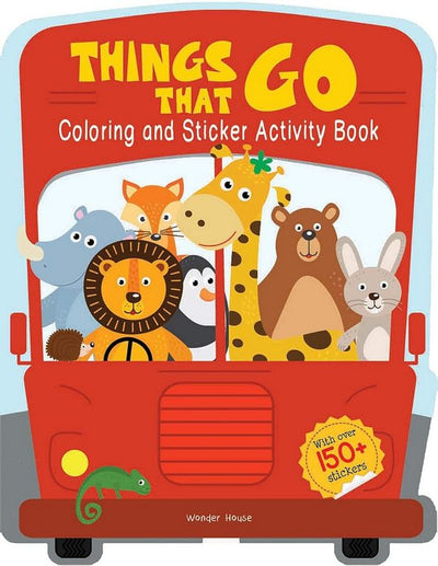 Things That Go – Coloring and Sticker Activity Book
