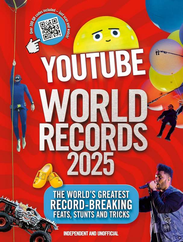 YouTube World Records 2025 - by Adrian Besley - Hardback Book | BookClub